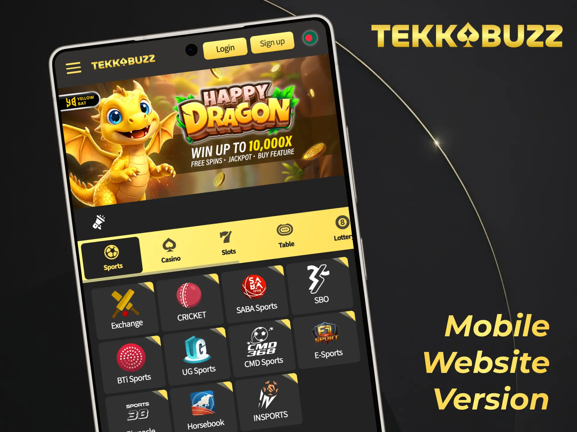 Access all betting features using the optimized TekkaBuzz mobile website version.