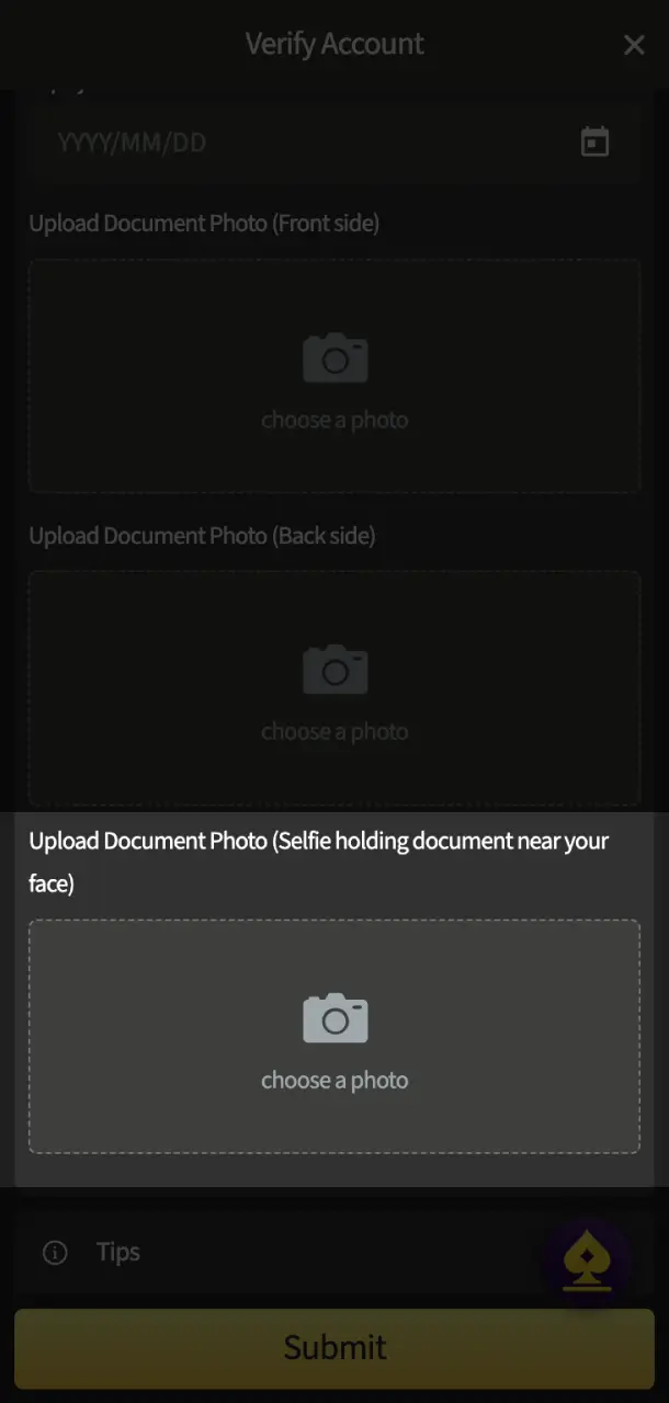 Submit proof of address to verify your location during TekkaBuzz registration.